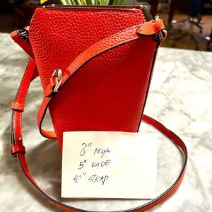 ECCO TEXTUREBLOCK POT  handbag lipstic RED